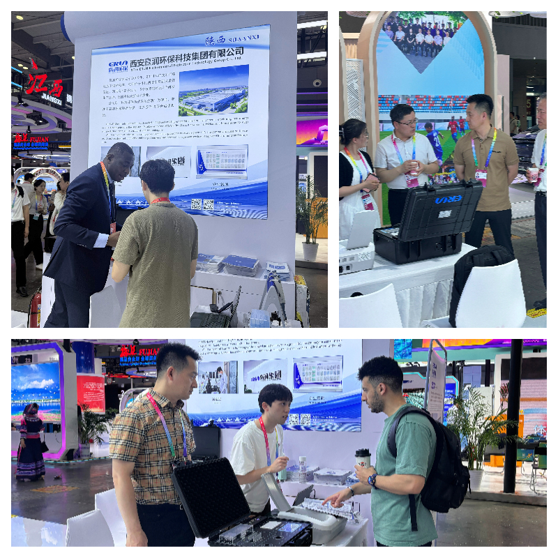 第四屆中國—非洲經(jīng)貿(mào)博覽會贏潤集團工作人員與參與人員進行交流 第四屆中國—非洲經(jīng)貿(mào)博覽會贏潤集團工作人員與參與人員進行交流